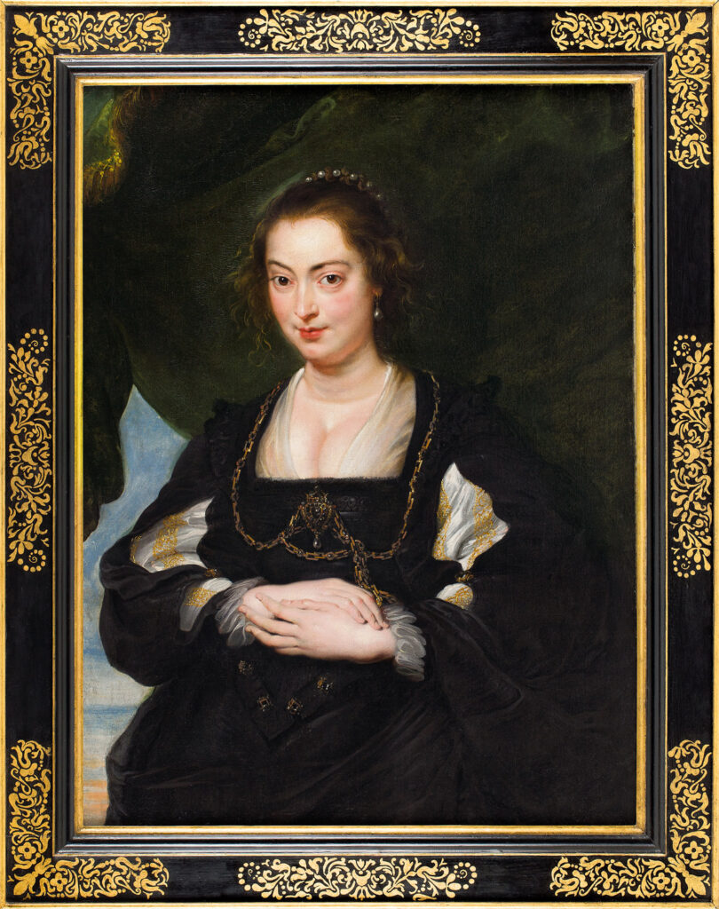 a painting depicting Portrait of a Lady by Peter Paul Rubens